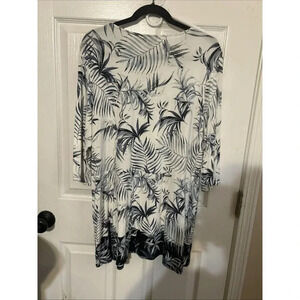 J Jill Dress Womens L Tropical Floral Beach Vacation Resort Wear Summer Boho